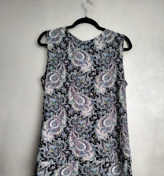 Saint Tropez West Sleeveless Paisley Print     Size L - Picture 6 of 8